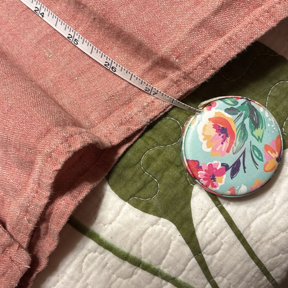 Vintage Flax Button-Up Shirt in Rust M - Picture 5 of 6